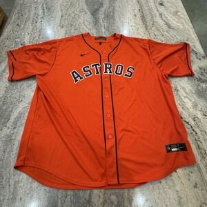 Nike Houston Astros Jersey Men 3XL Alex Bregman #2 Orange MLB Team Short Sleeve